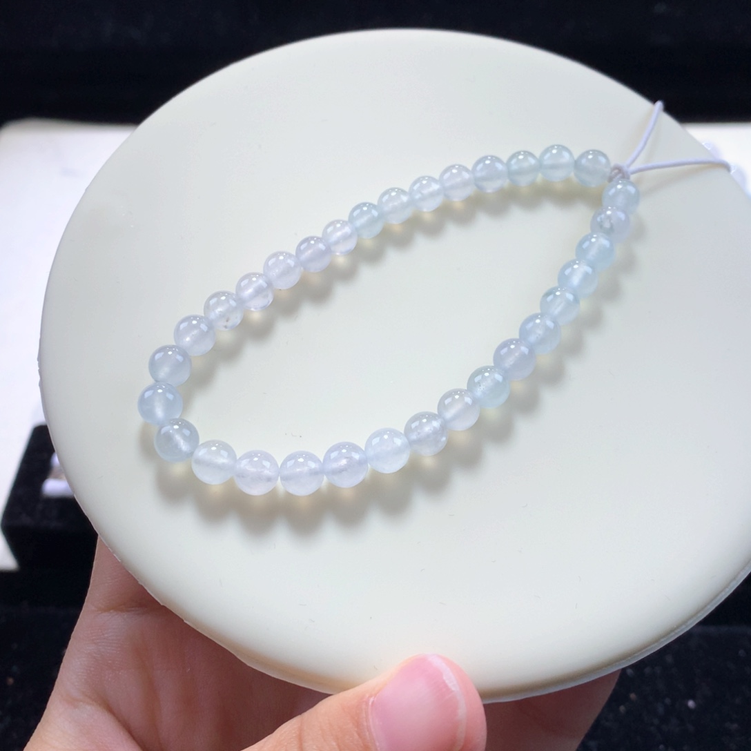 未镶嵌翡翠手链白月光