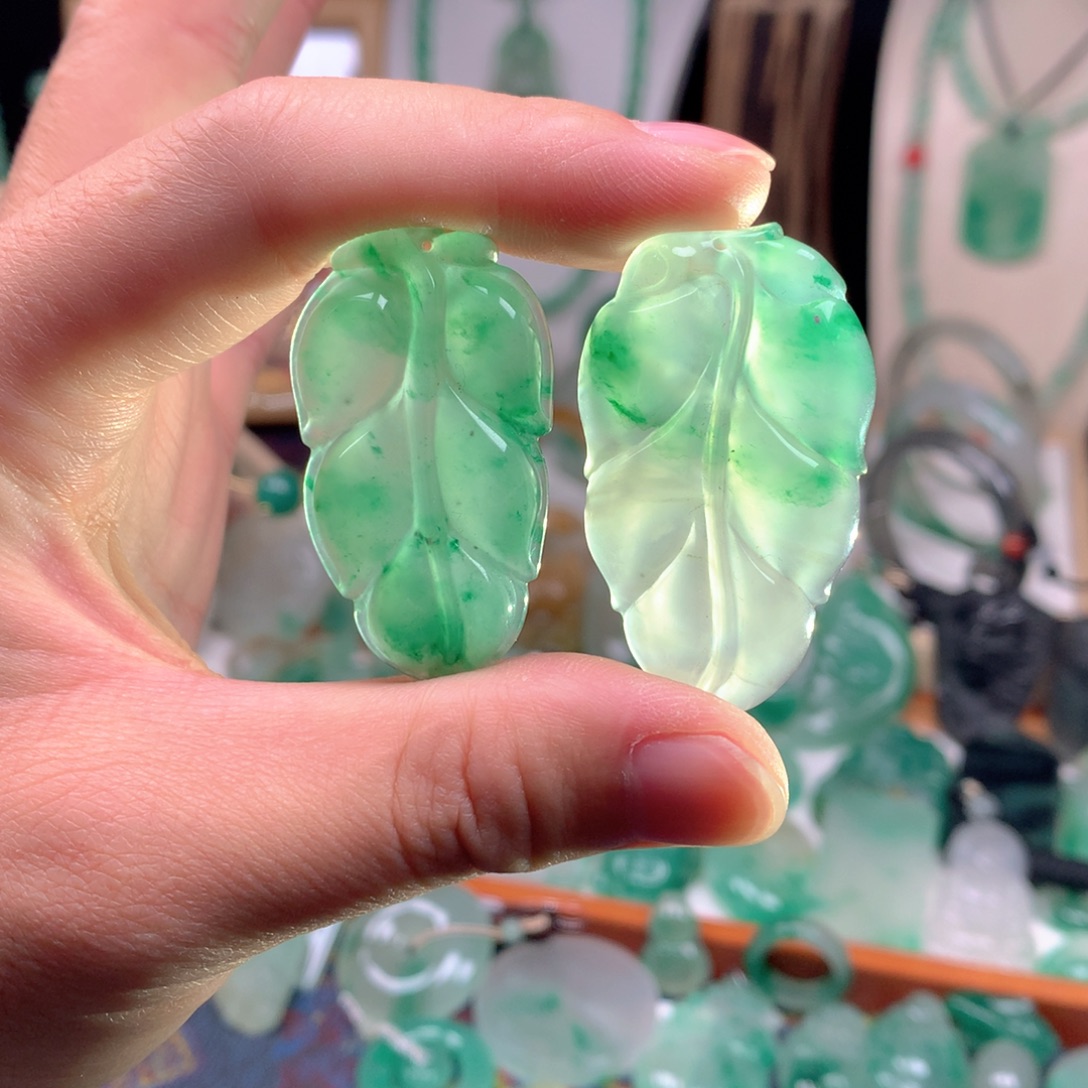 石英质玉（非洲翠）未镶嵌吊坠(不含链)拍一发一