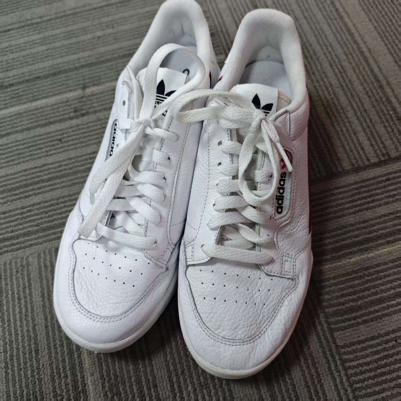 (瑕疵慎拍）adidas/阿迪达斯 男款低帮运动休闲板鞋G27706-42.5