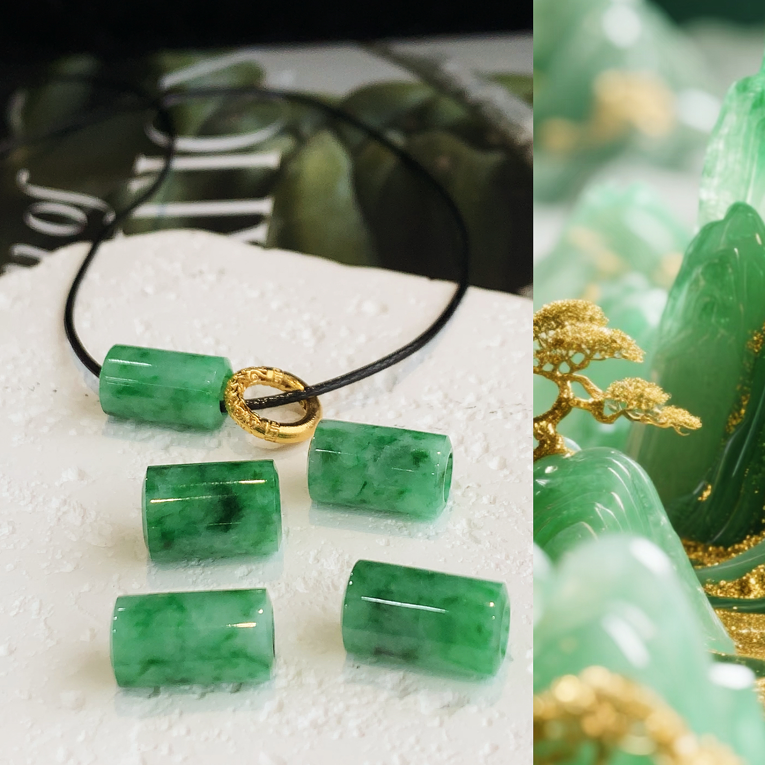 天然A货翡翠高级时尚路路通吊坠（多样性发*1）