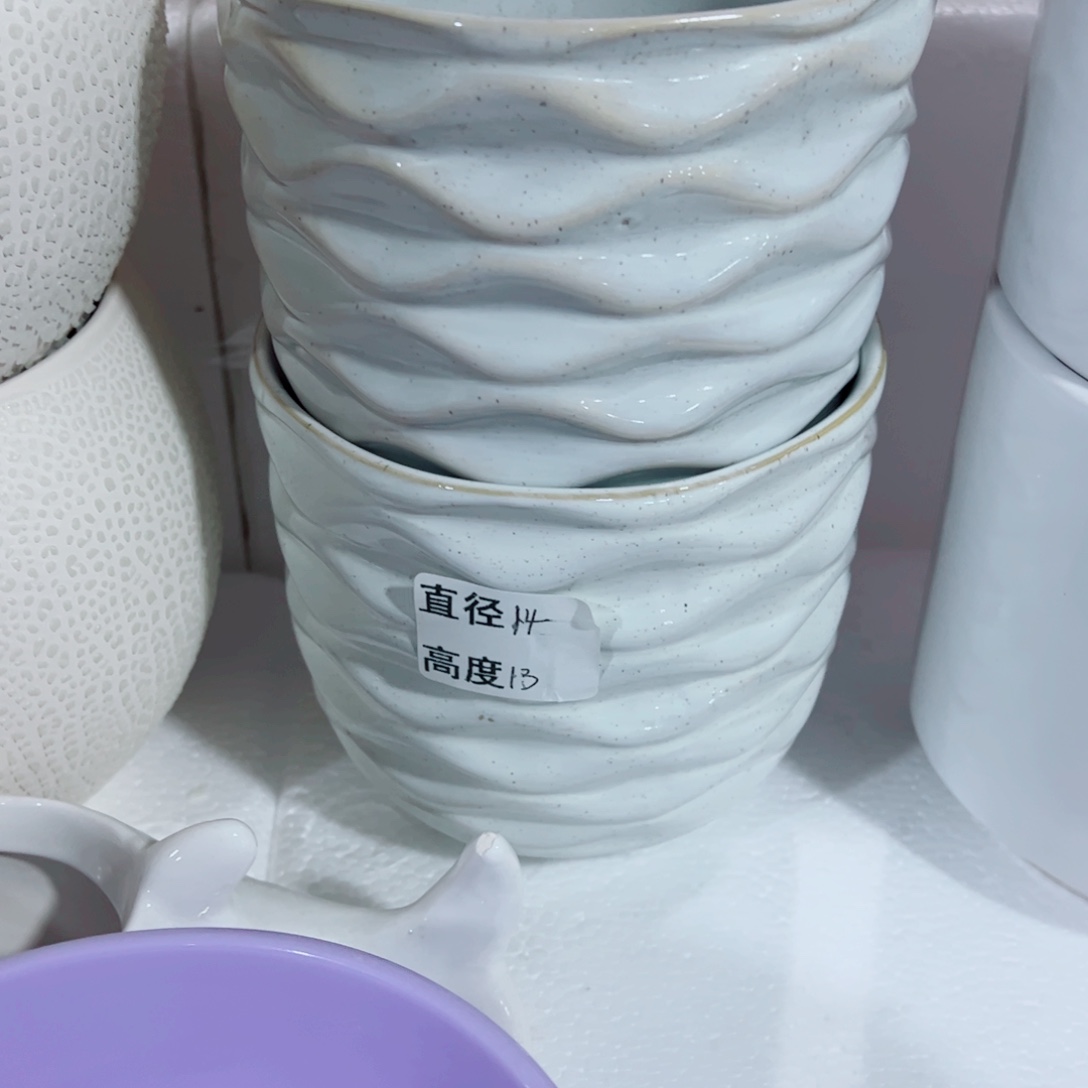 有孔，陶瓷花盆满10米包邮发货