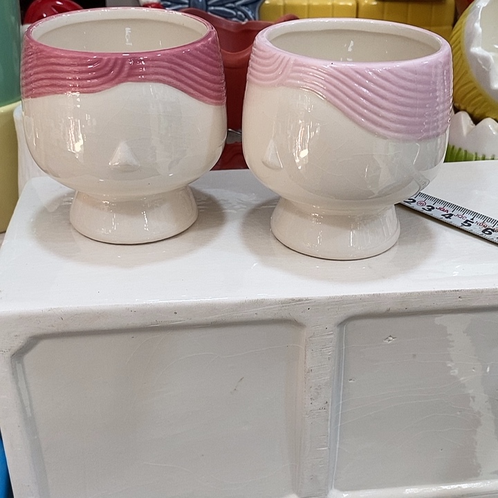 陶瓷花盆有孔 瑕疵介意勿拍 