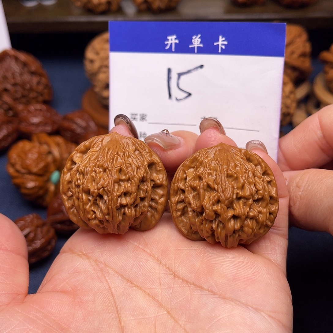 吊坠文玩核桃麦穗虎头35