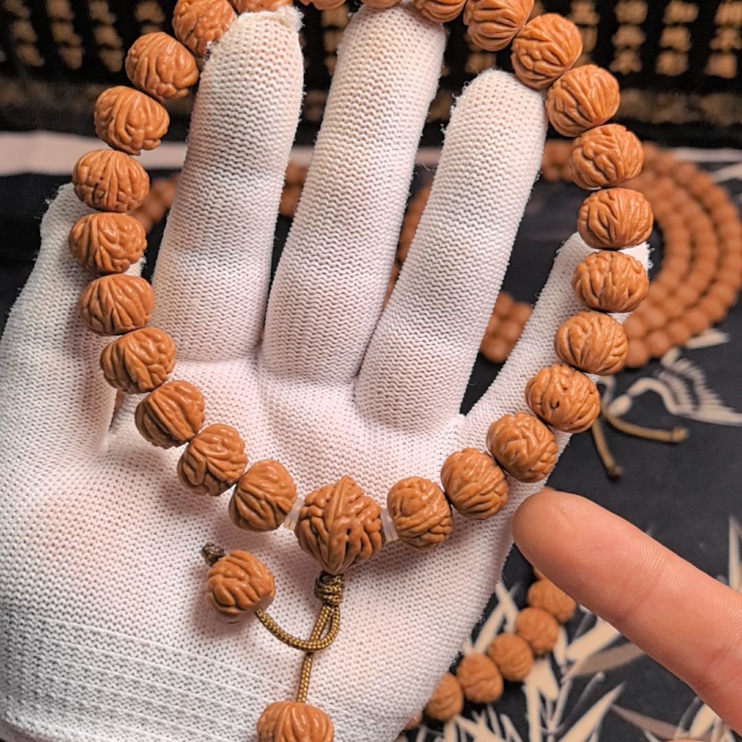 手串桃核小金豆手持