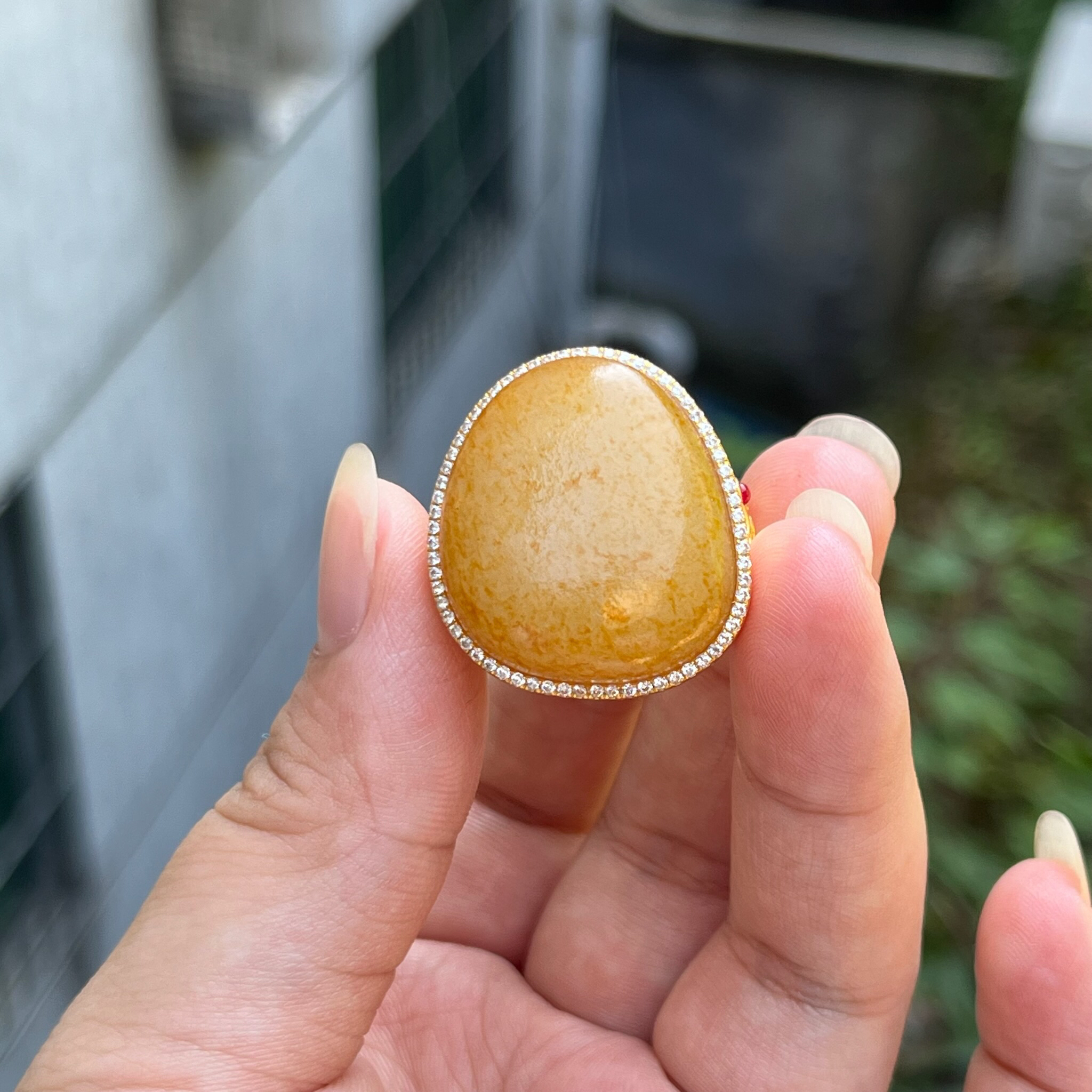 【底价已开价】32克和田玉戒指图文379