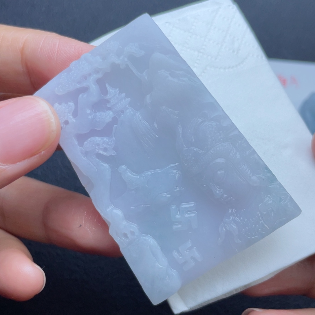 定制翡翠未镶嵌翡翠吊坠