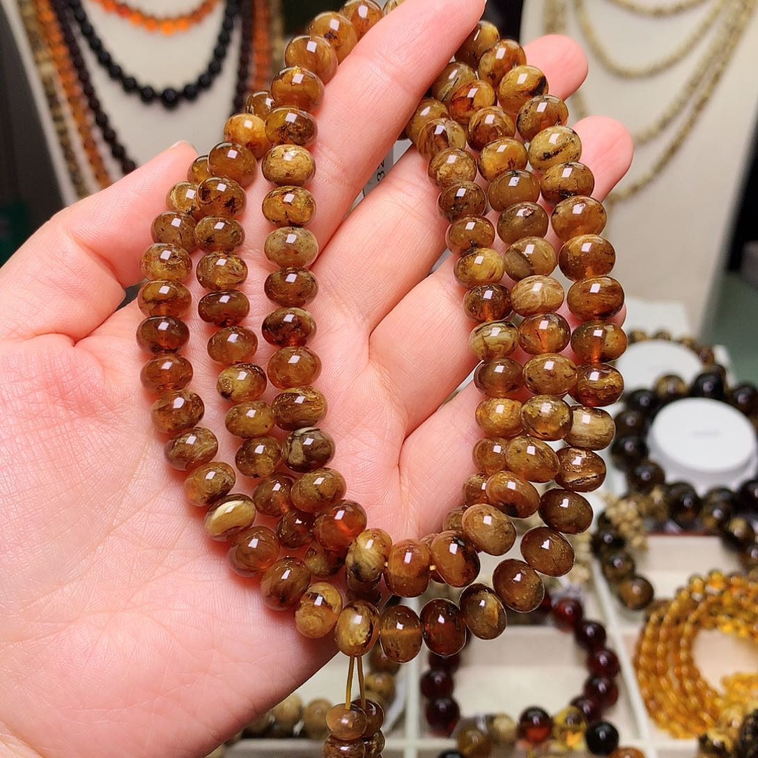 琥珀未镶嵌裸石9/蜜蜡高净高透108-716