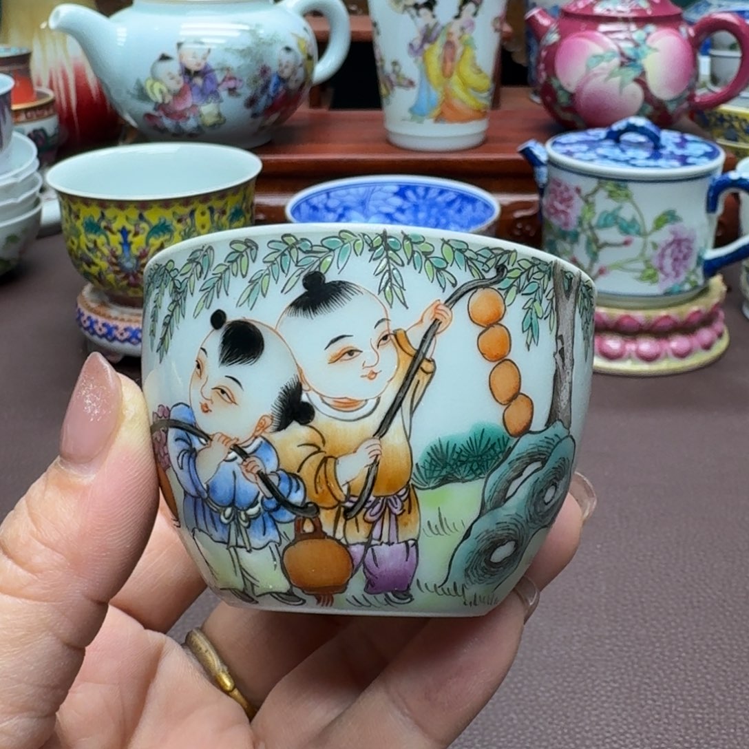 瓷片景德镇仿古手工制作精品展示