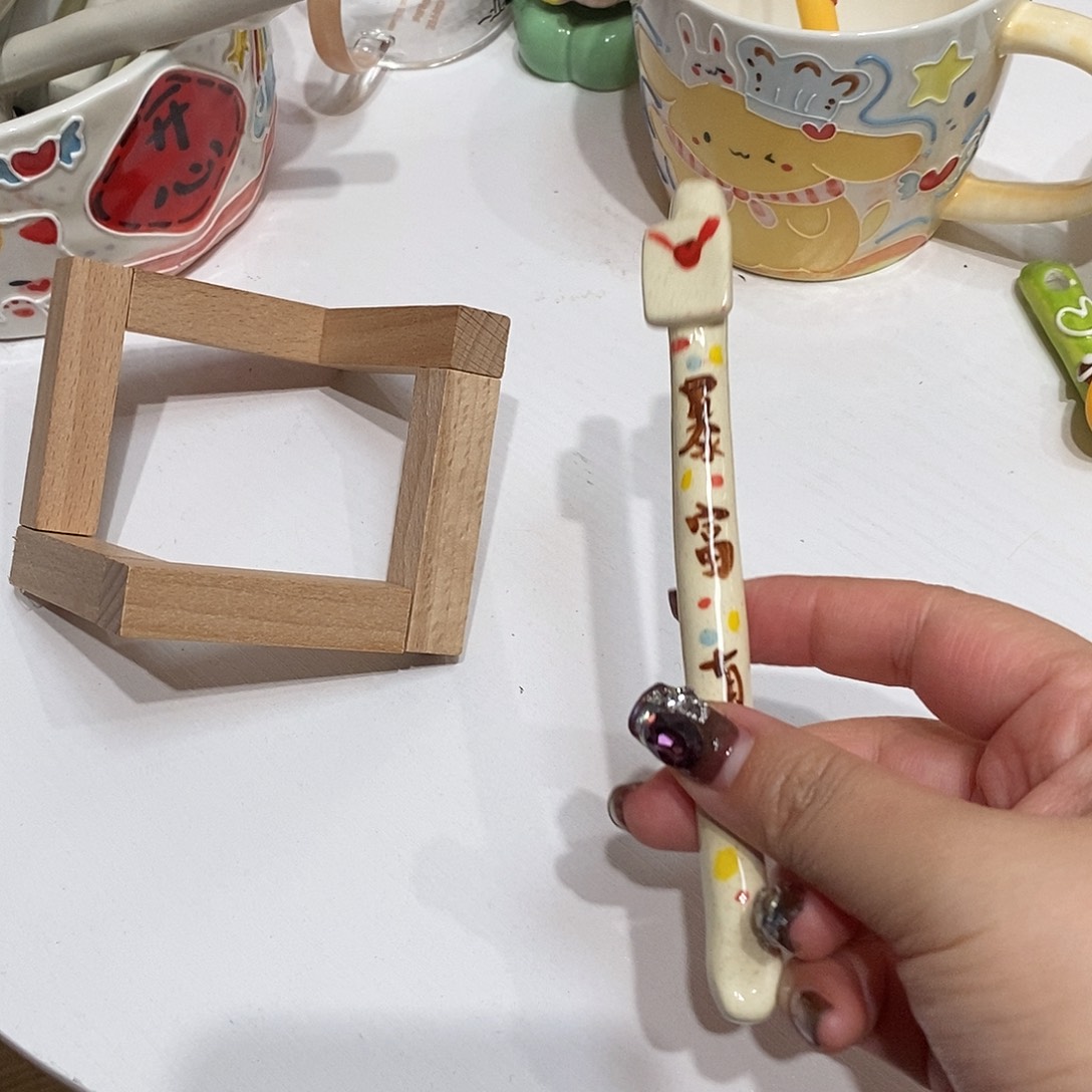 陶瓷景德镇暴富搅拌勺