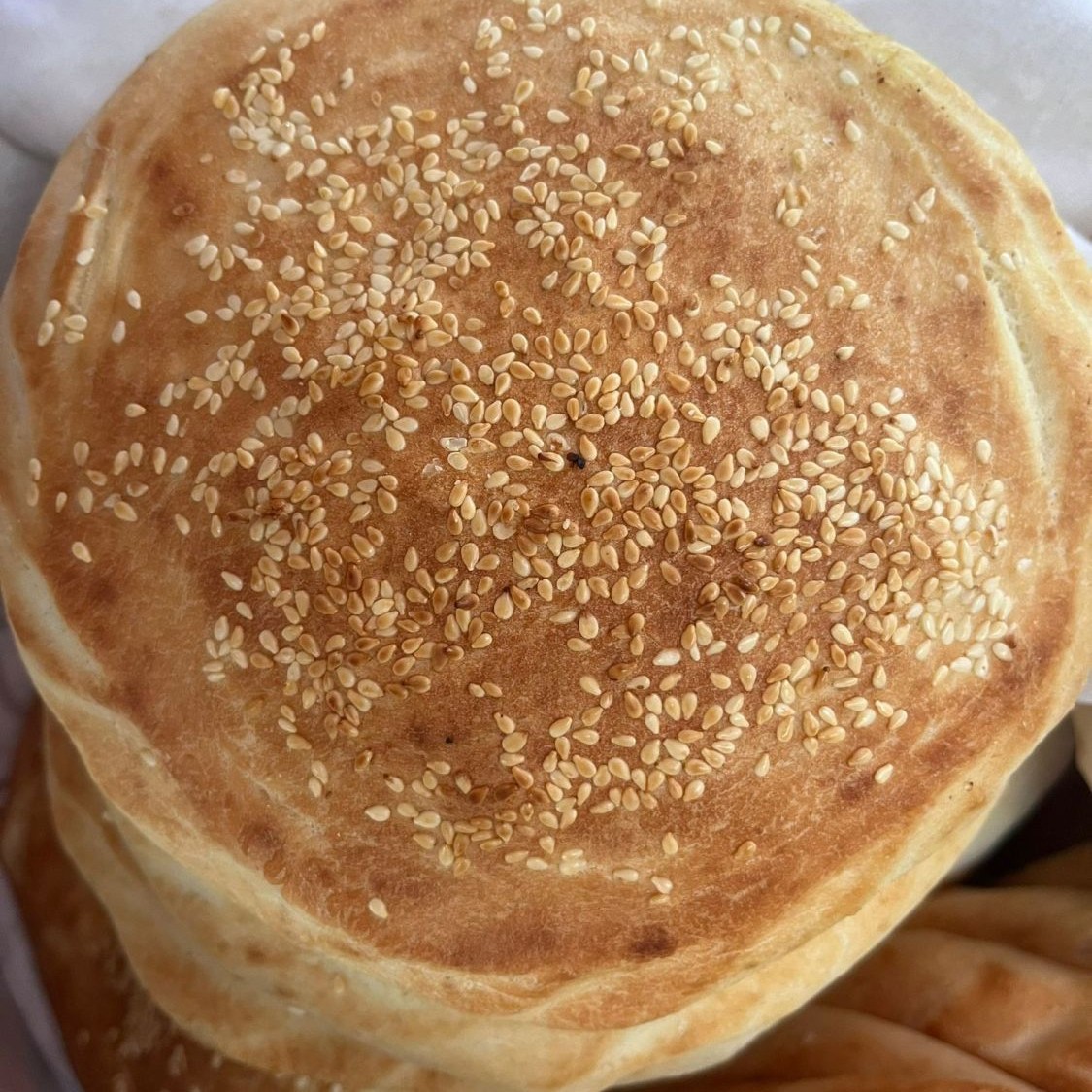 烧饼现做现发酥脆香