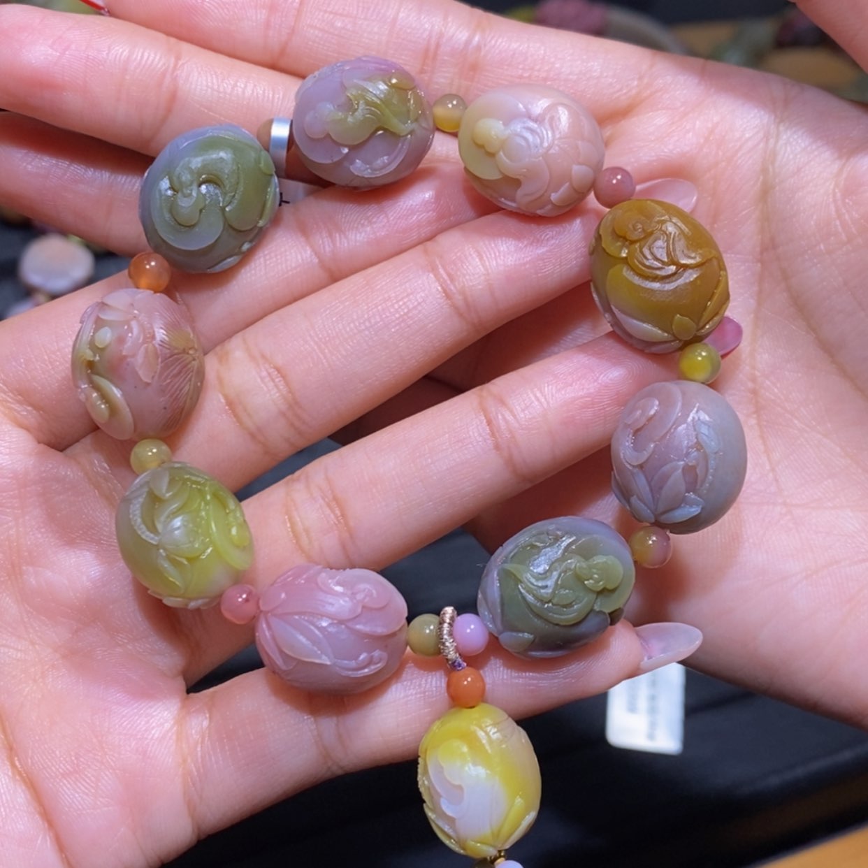 【闪购商品】玛瑙/玉髓手串未镶嵌用****5盐源玛瑙