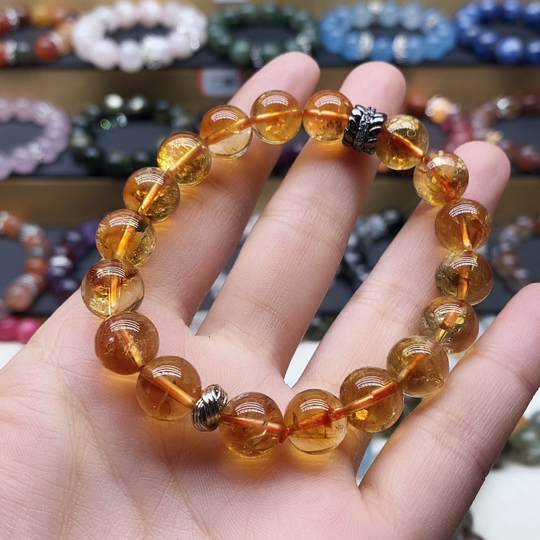 水晶手链未镶嵌黄