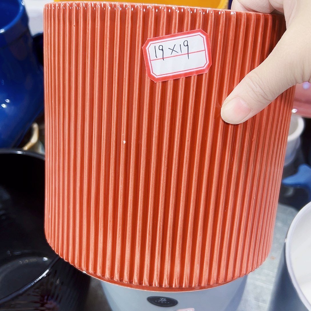 有孔外贸尾单陶瓷花盆凑单10米包邮