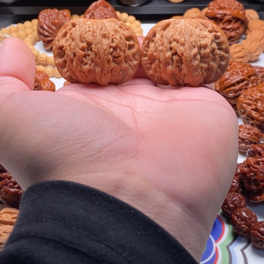 文玩核桃把件45正磨