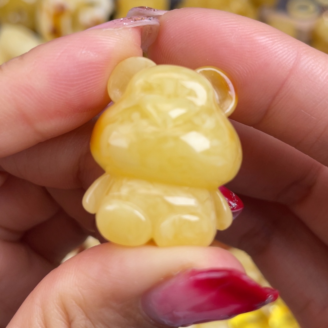 琥珀裸石未镶嵌蜜蜡