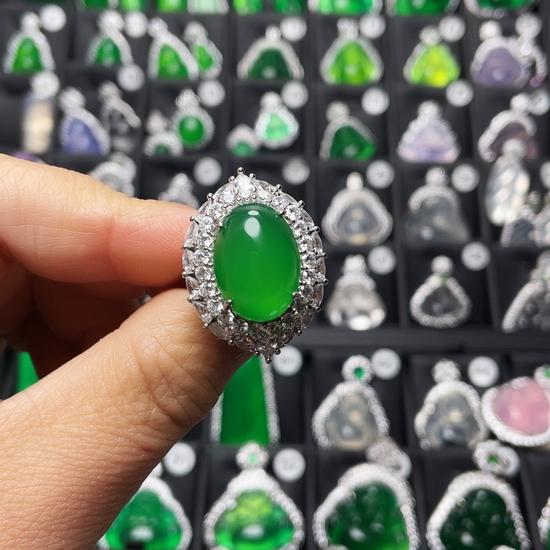 玛瑙/玉髓合金戒指