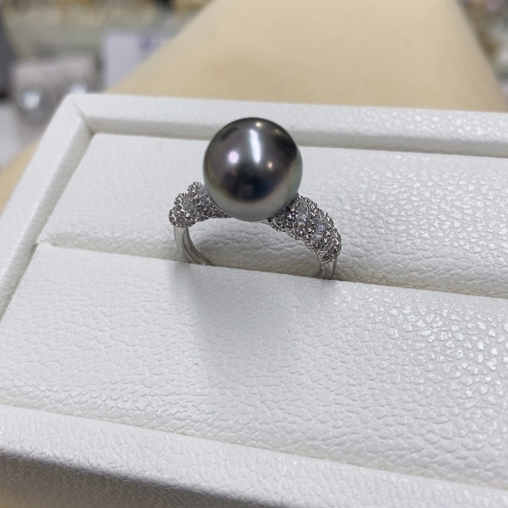 银S925镶嵌戒圈海水珍珠，链接5