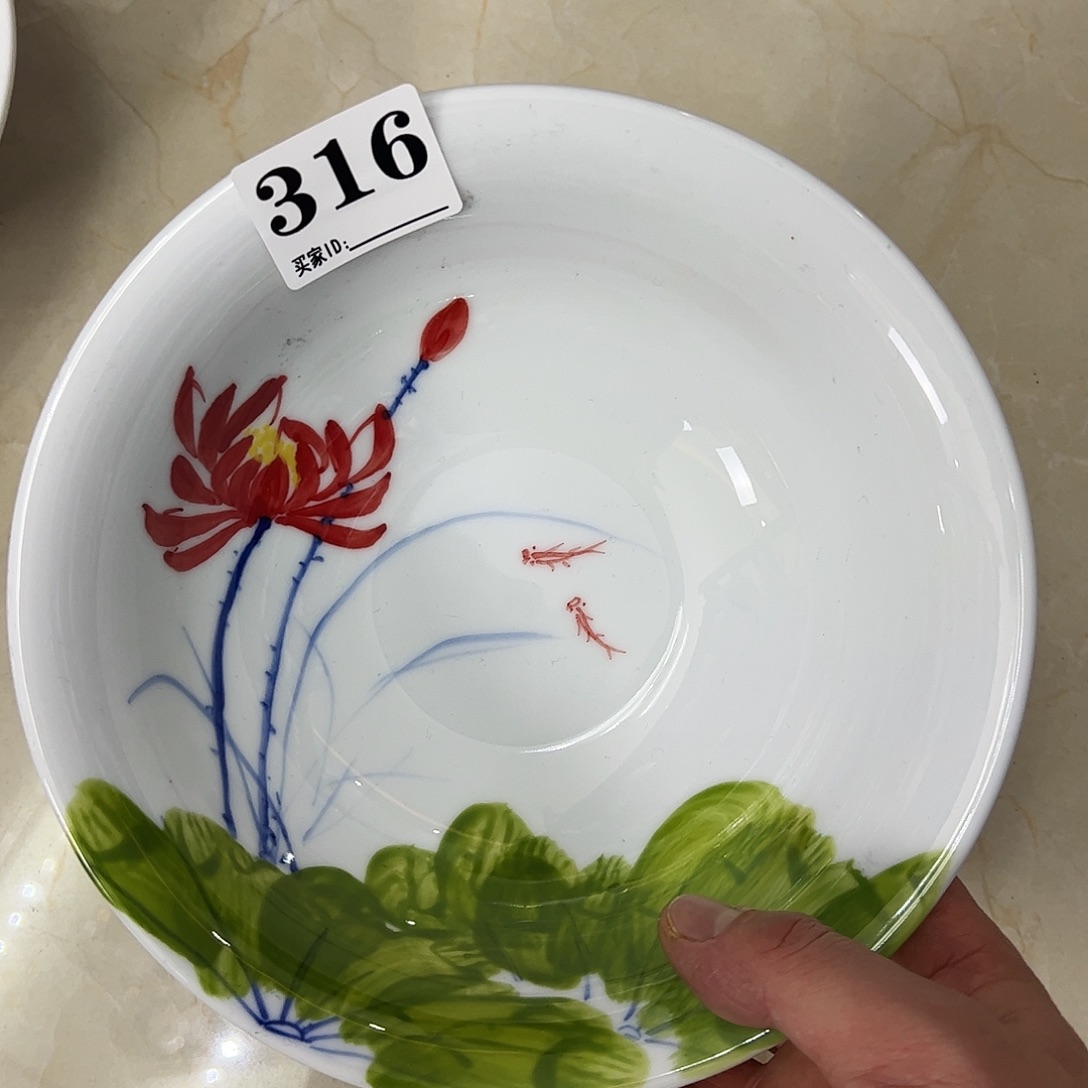 瓷片景德镇陶瓷手工手绘制作