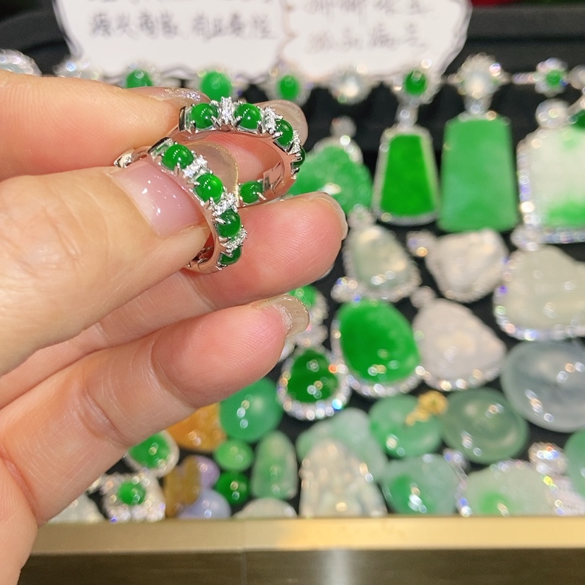 【闪购商品】未镶嵌翡翠耳饰天然翡翠