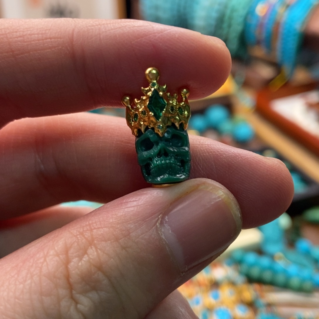 绿松石珠宝奇石足金镶嵌