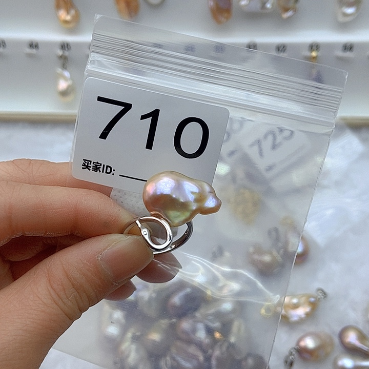 淡水珍珠颈饰银S925镶嵌