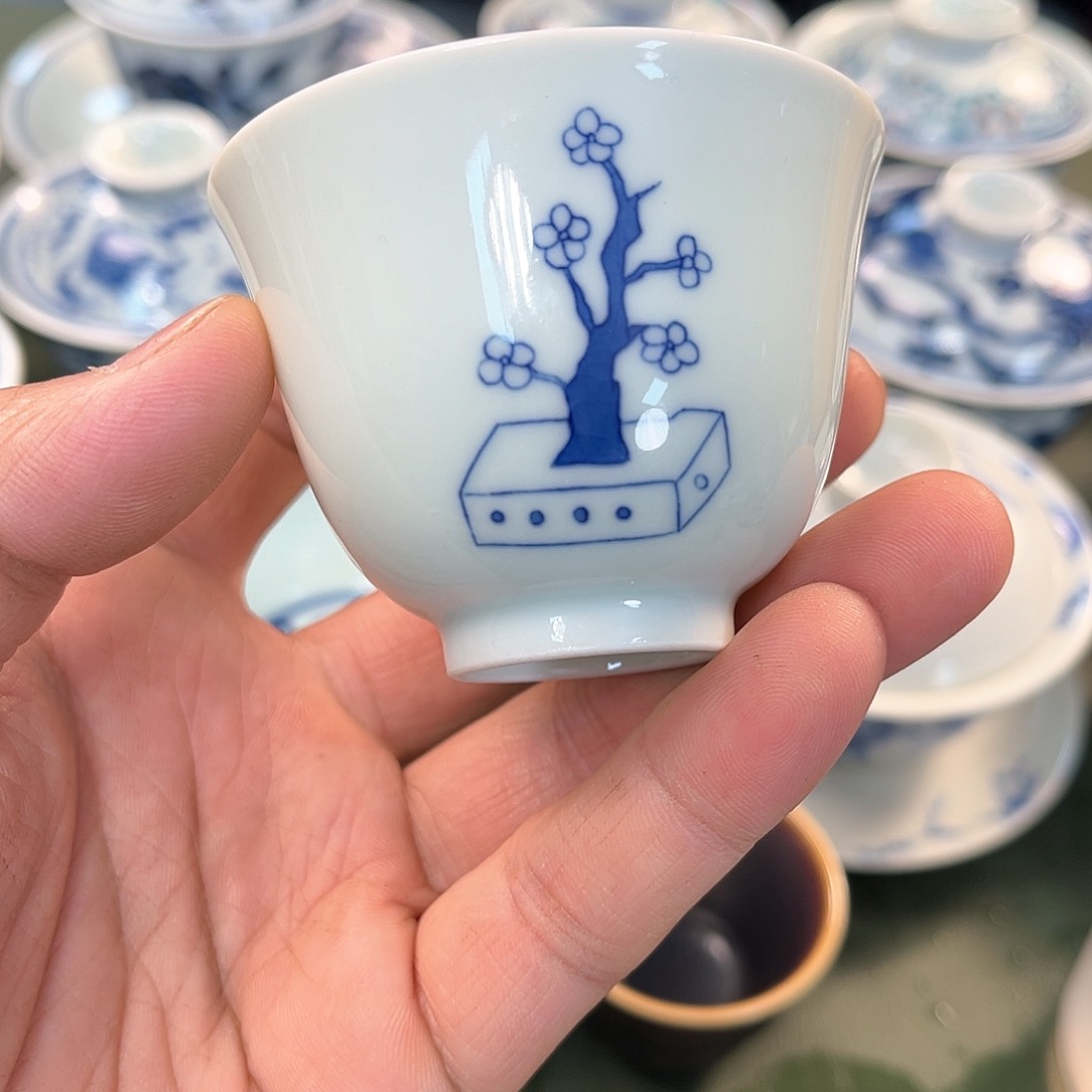 杯青花瓷器青花瓷器