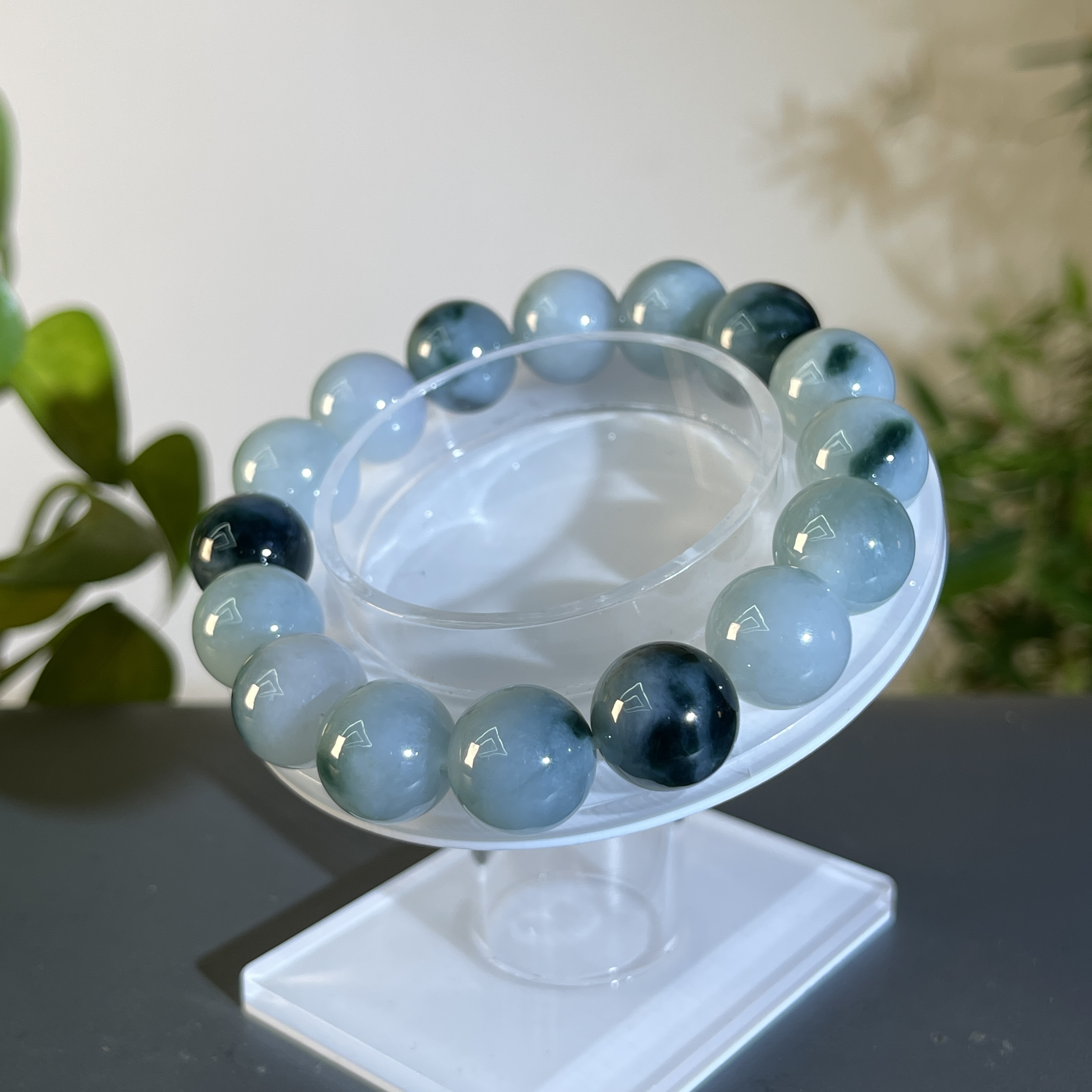 JTB24-224 天然缅甸A货翡翠 翡翠手串