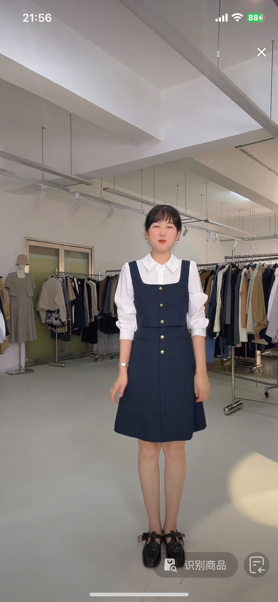 闪闪兒元 lin*e 早于柜柜 25年装新款气质拼接假两件连衣裙2268