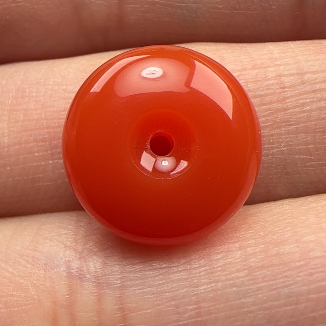 南红玛瑙未镶嵌平安扣13mm