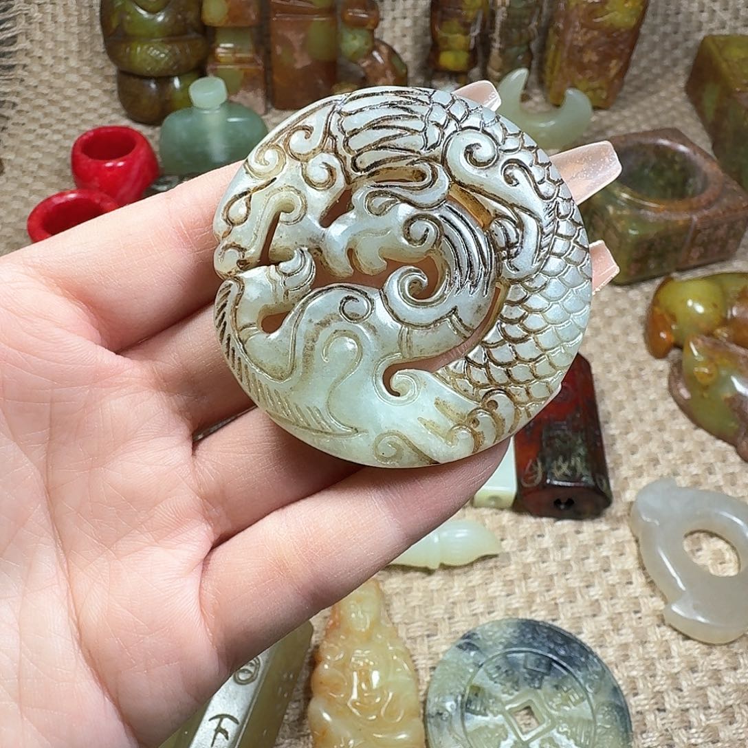 白玉菩提吊坠挂件