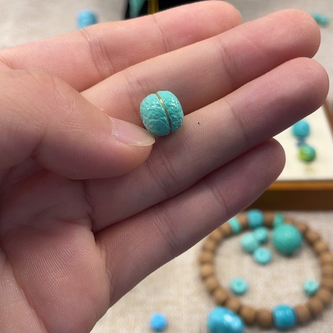 原生态湖北松配饰，直径10.5