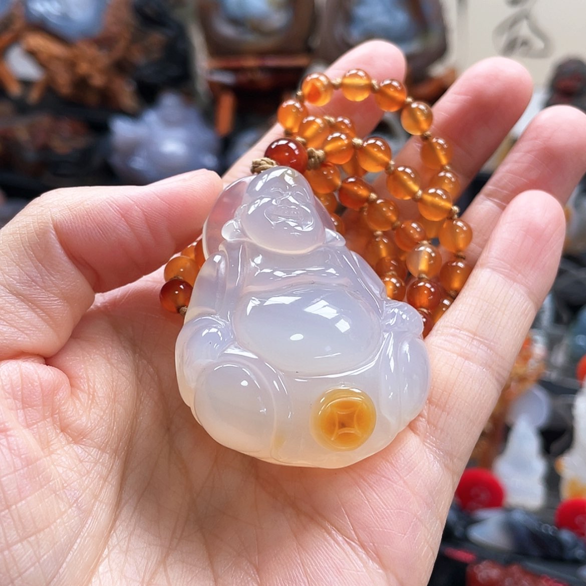 【闪购商品】玛瑙/玉髓珠宝半成品未镶嵌制****童