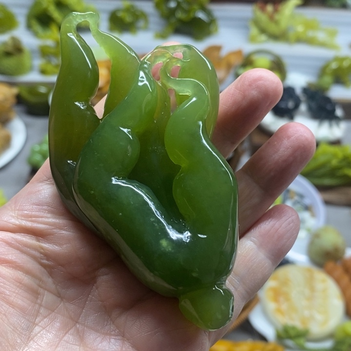 蛇纹石玉未镶嵌珠宝半成品