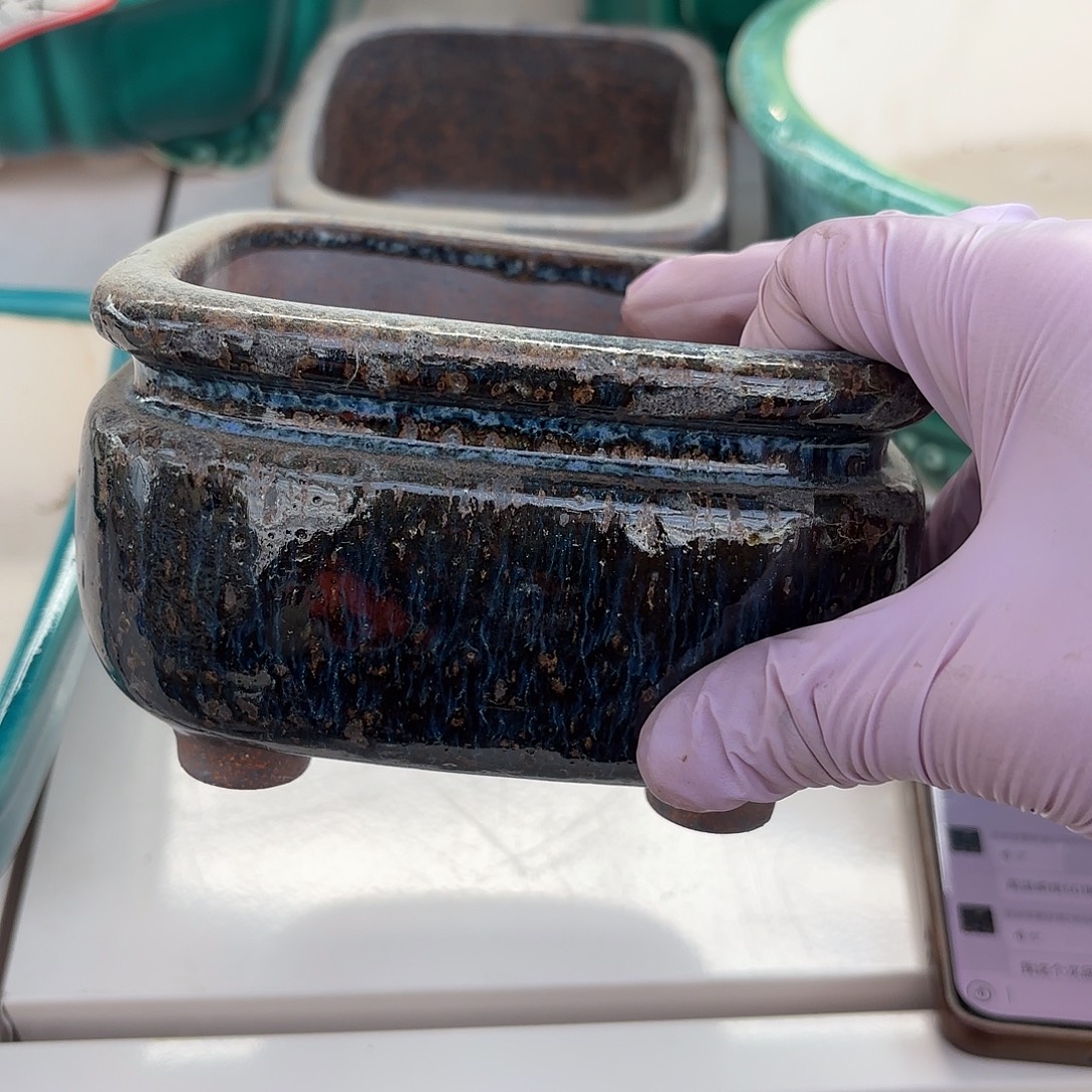 山***山紫砂花盆紫砂工艺品