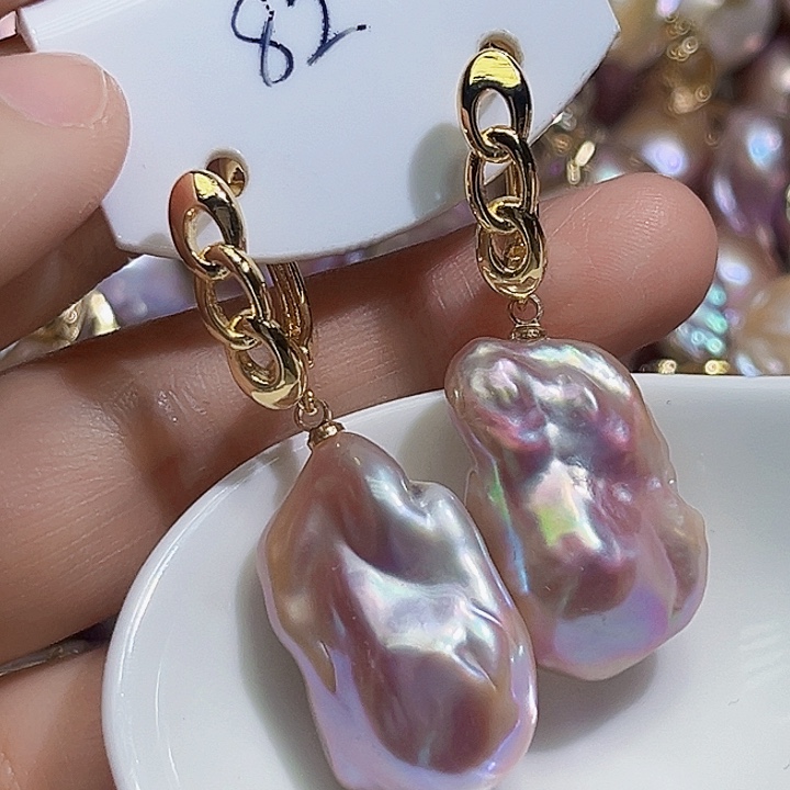 未镶嵌耳饰淡水珍珠