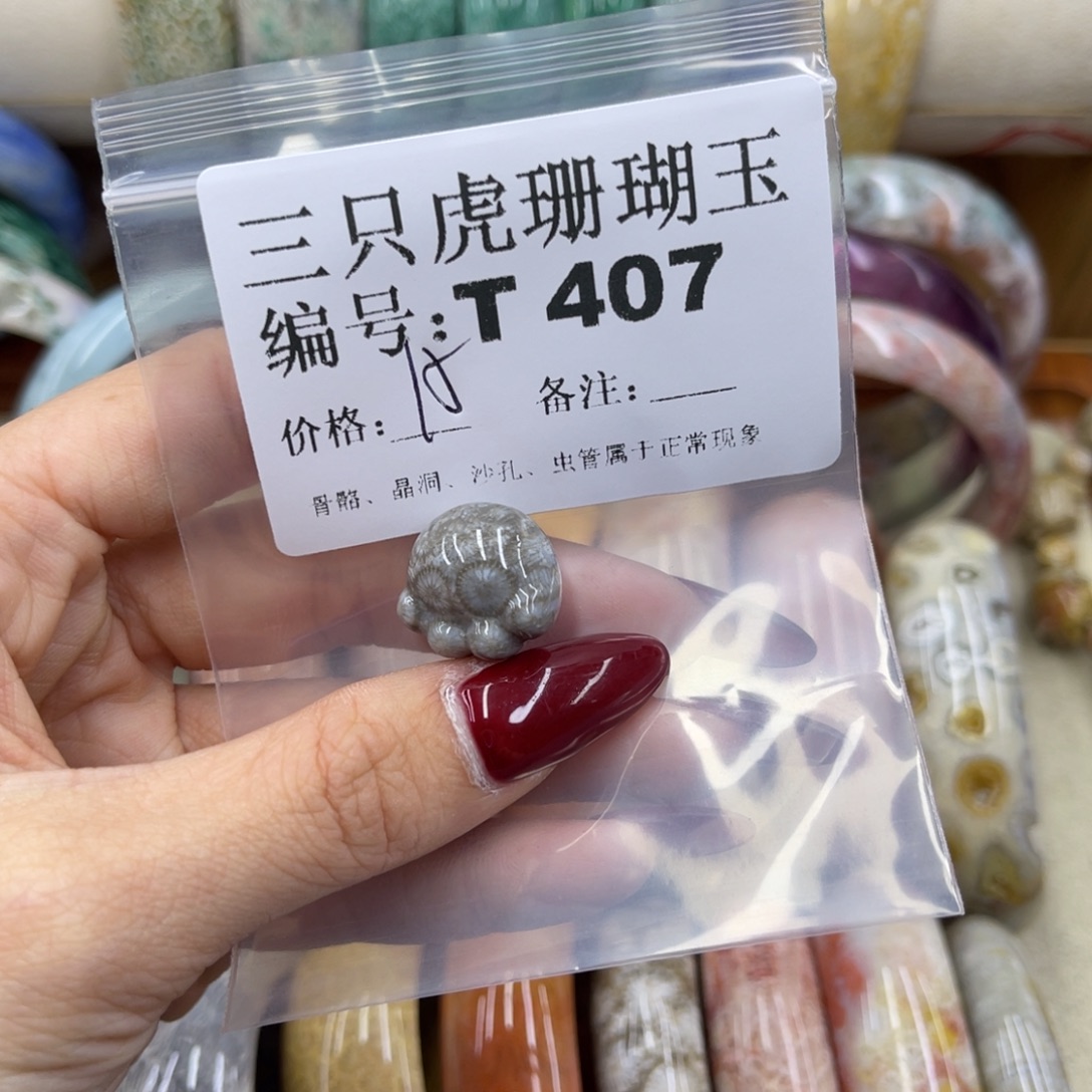 手***7硅化珊瑚（珊瑚玉）未镶嵌h