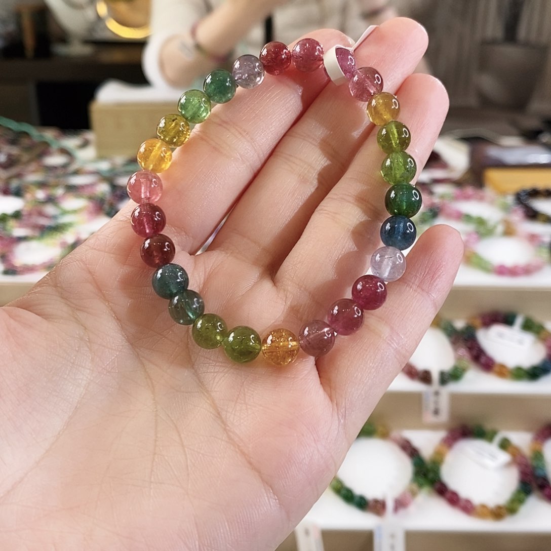 手串未镶嵌碧玺G2425单圈颜色微差