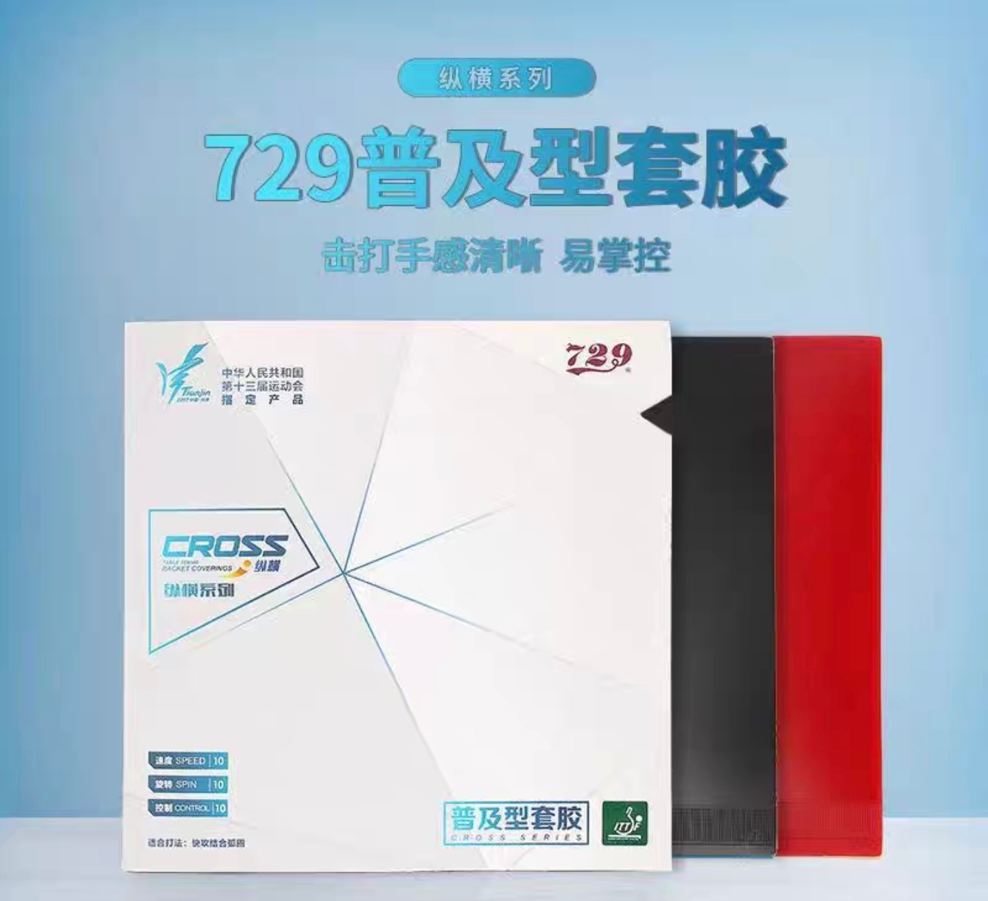 正品友谊729普及套乒乓球胶皮乒乓球拍套胶训练球皮专用反胶胶皮