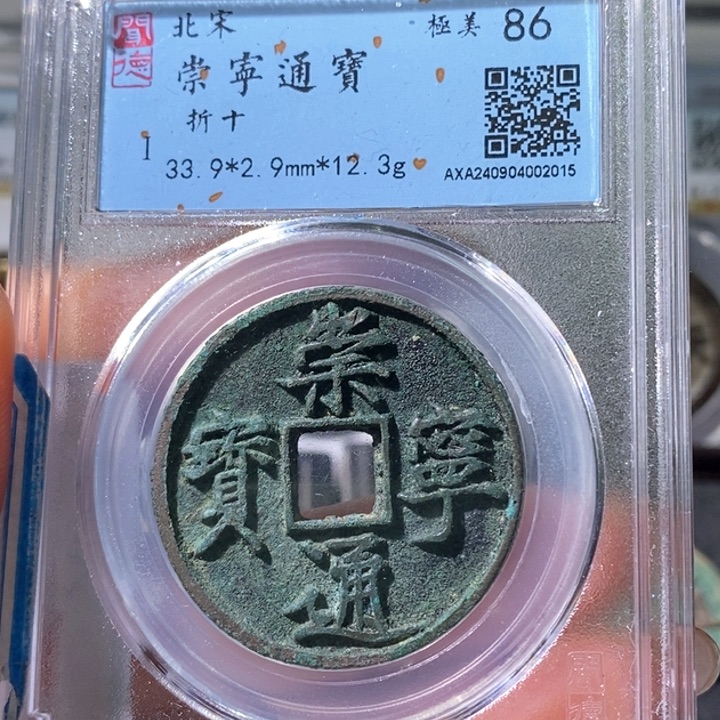 铜5崇宁通宝厚重86 2015