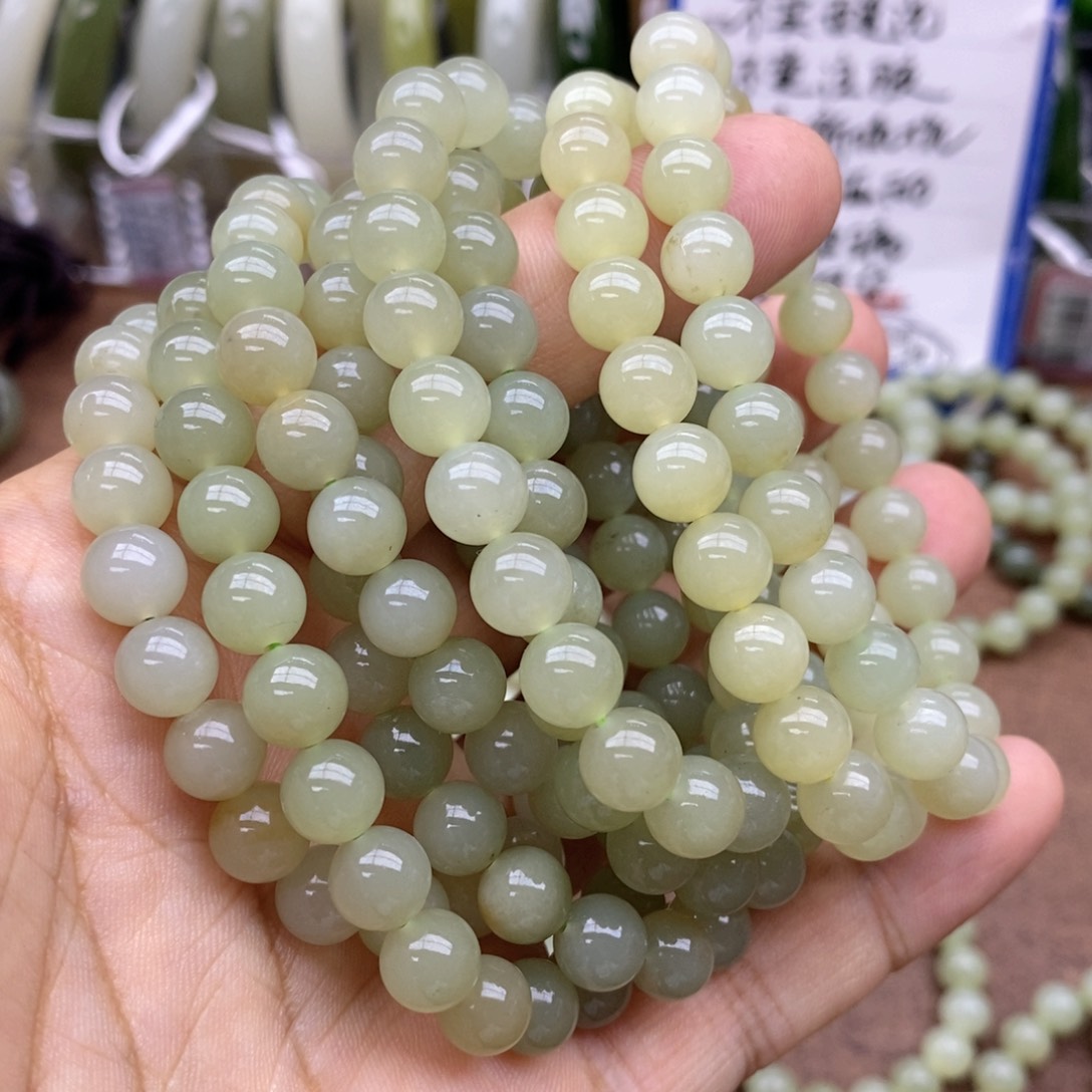 手串未镶嵌和田玉卡8