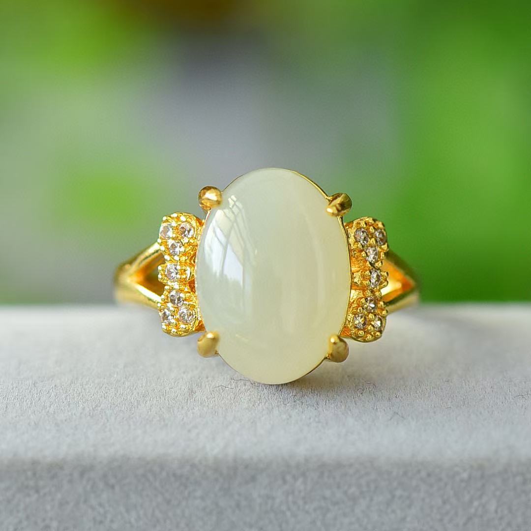 【靳总福利】和田玉戒指未镶嵌多样性随机发其一和田玉女戒 555