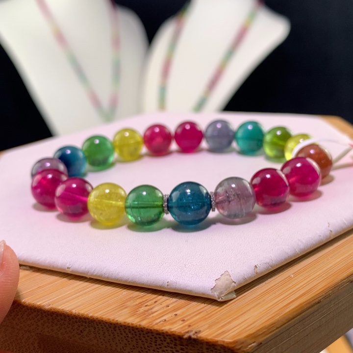 双色碧玺手链未镶嵌