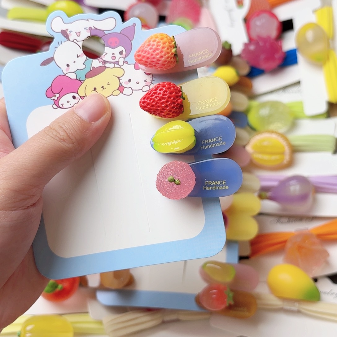 布艺非金属2对鸭夹