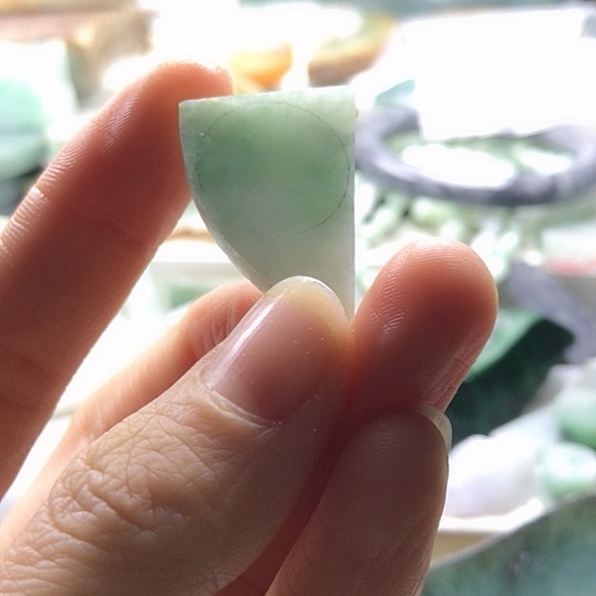 翡翠未镶嵌颈饰天然缅甸翡翠A货片料