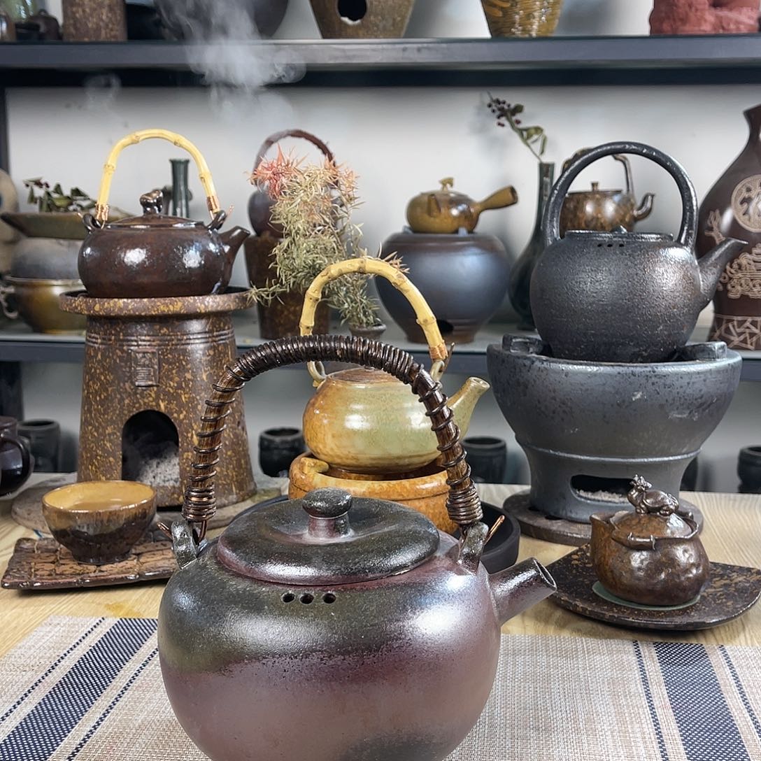 壶紫砂粗陶实用茶壶