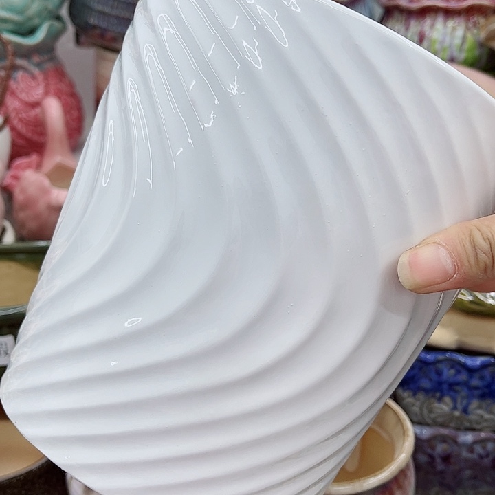 多肉绿植陶瓷花盆9.9包邮，有孔