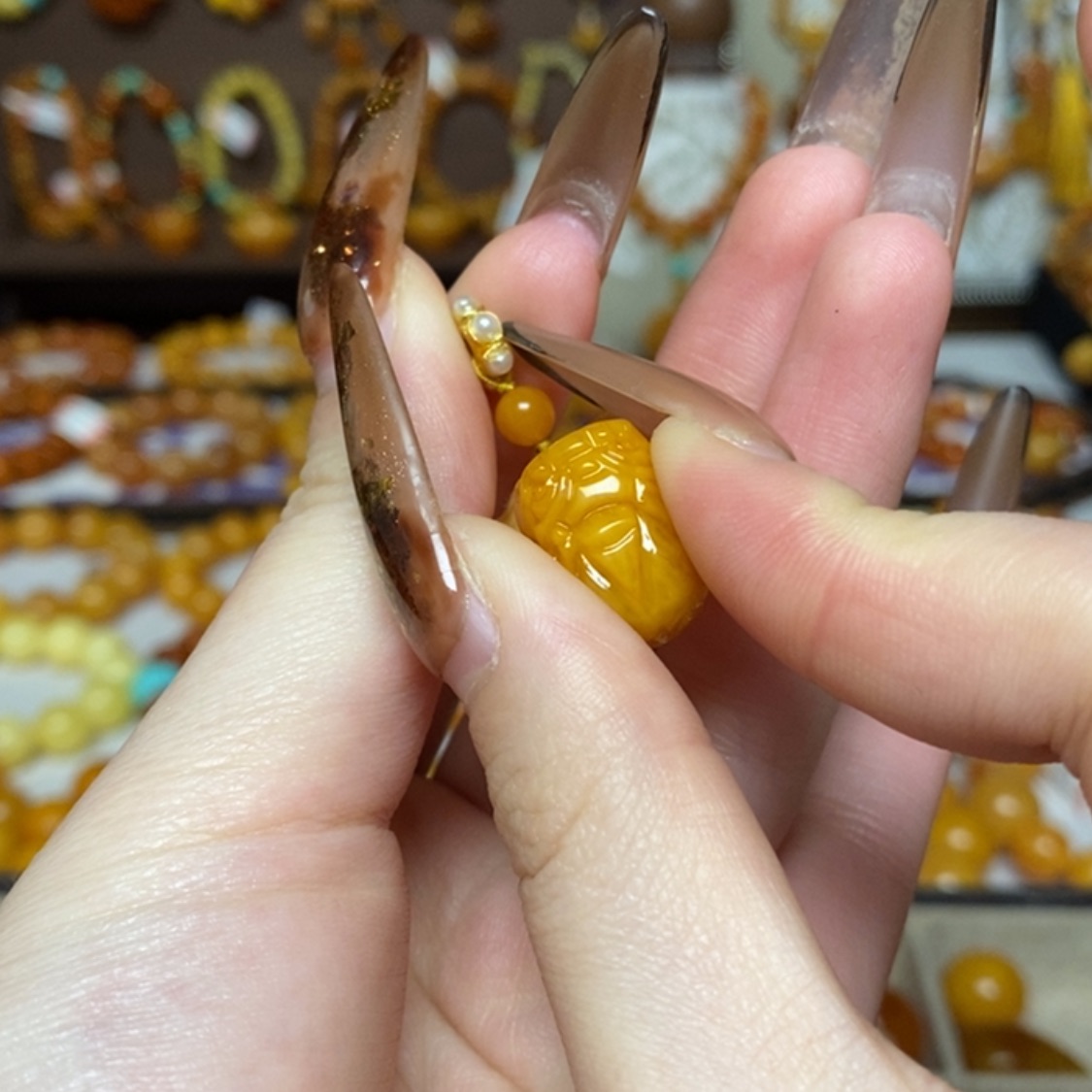 【闪购商品】手链蜜蜡未镶嵌单珠