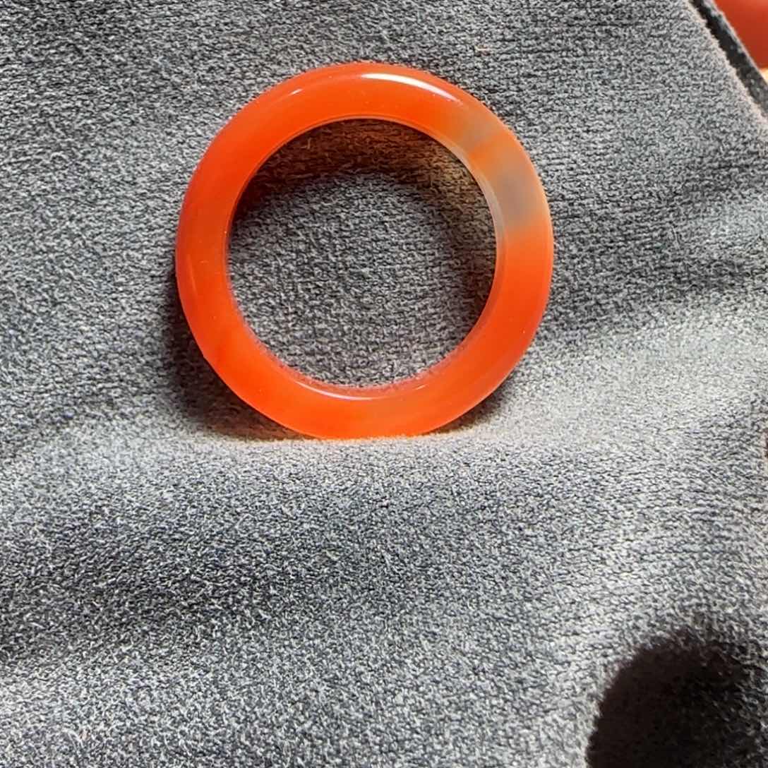 南红玛瑙17.4内径戒圈未镶嵌