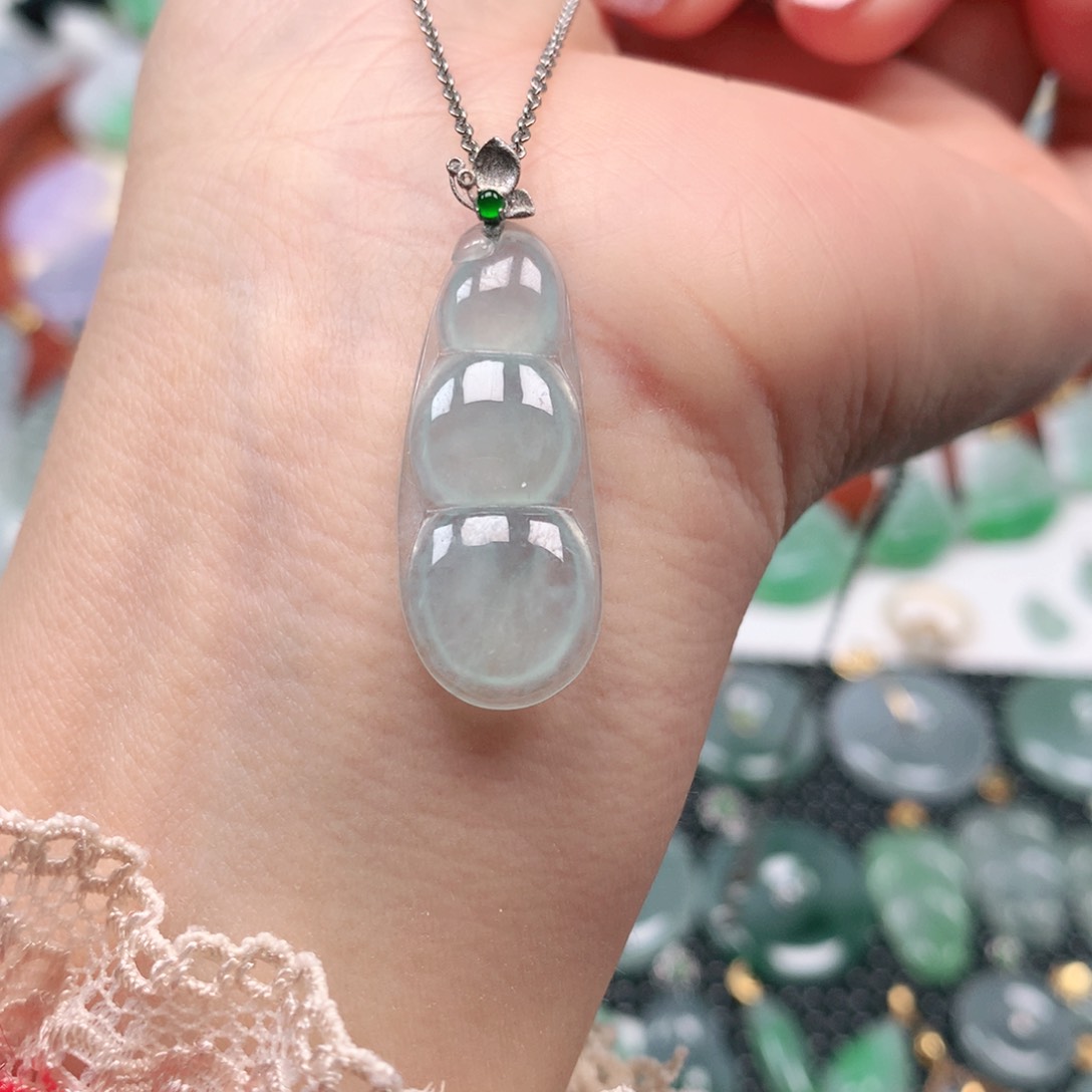 【闪购商品】翡翠吊坠(不含链)18K金镶嵌