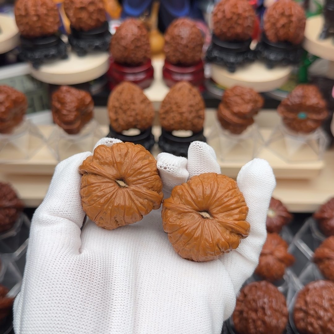 文玩核桃吊坠41全品凹底南瓜墩